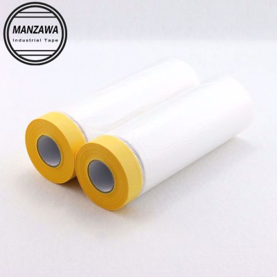 1100mm Yellow Auto Paint Protective Pre-taped Washi Masking Film